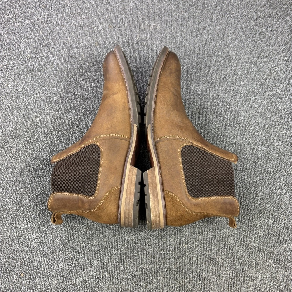 Florsheim Chalet Gore Brown Leather Chelsea Boots Mens Size 10.5 M 11964-215 - Picture 6 of 9